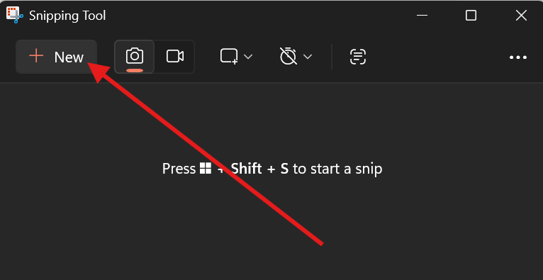 click new option